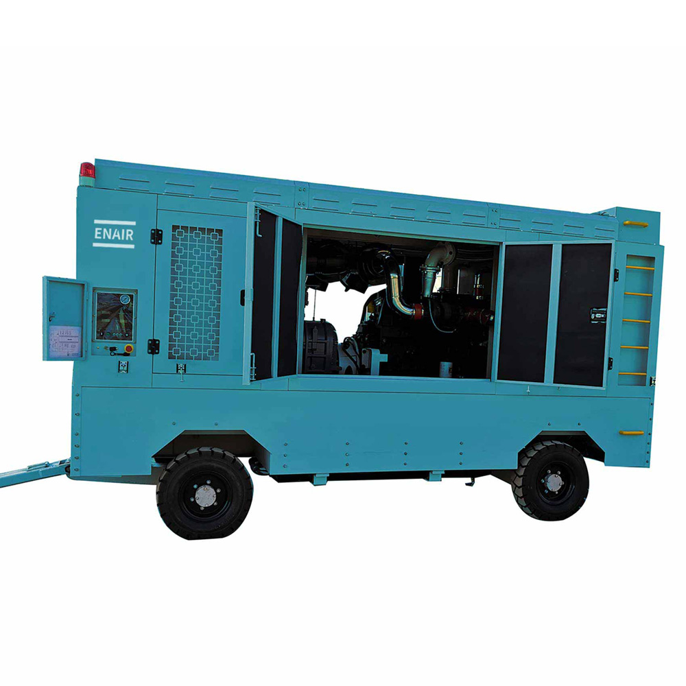 ENAIR Portable Diesel Compressor 440kw-Cummins Engine and Yuchai Engine 