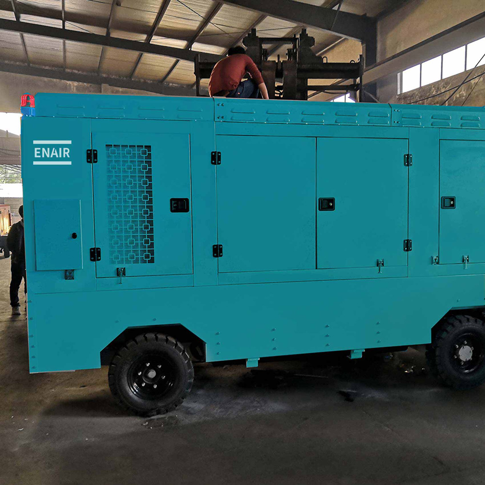 ENAIR Portable Diesel Compressor 440kw-Cummins Engine and Yuchai Engine 